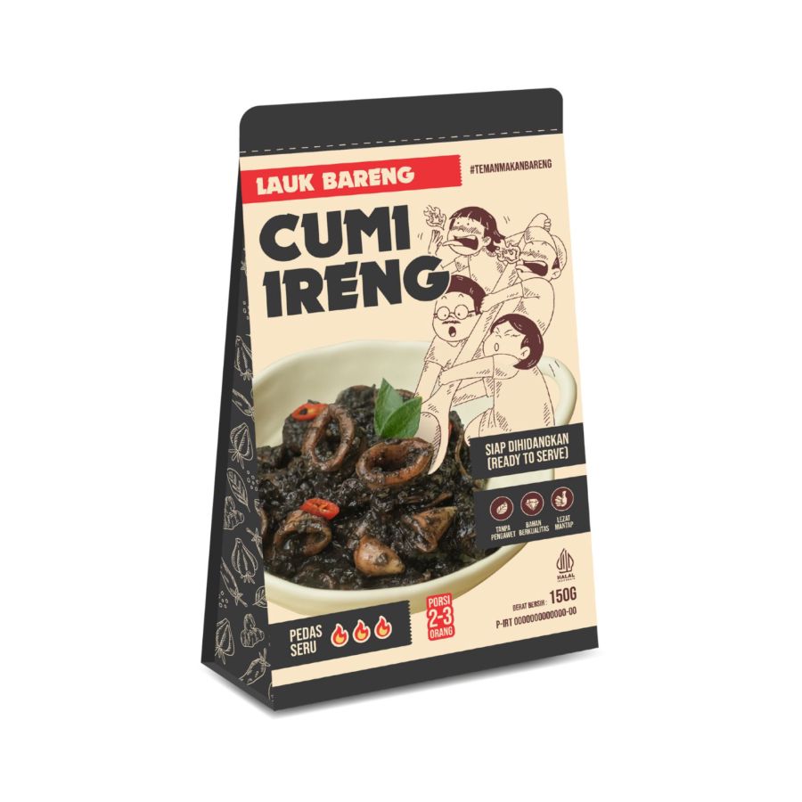 Lauk Bareng Cumi Ireng 150gram