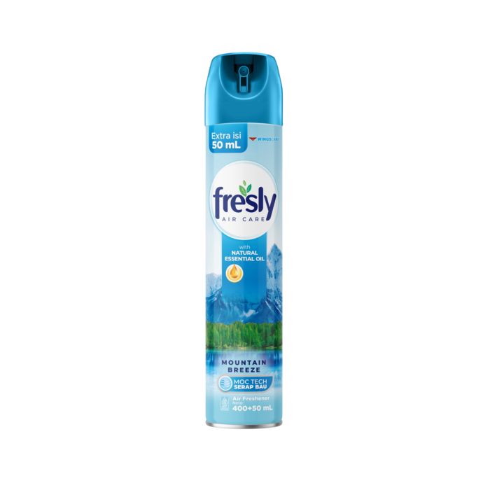 Fresly Pengharum Ruangan Mountain Breeze Serap Bau 400+50Ml