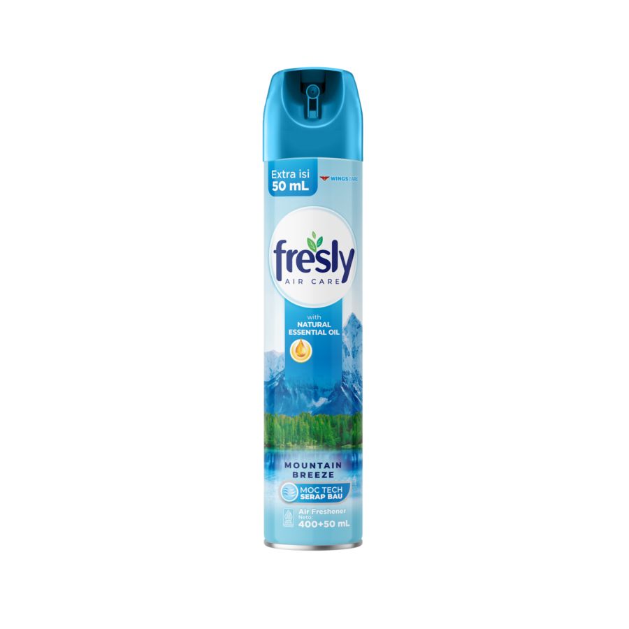 Fresly Pengharum Ruangan Mountain Breeze Serap Bau 400+50Ml 450ml