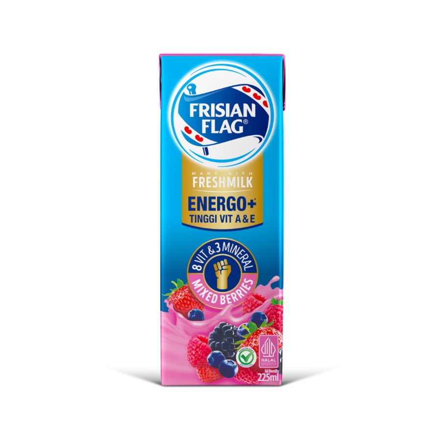 Frisian Flag ENERGO+ Susu UHT Mixed Berries 225ml