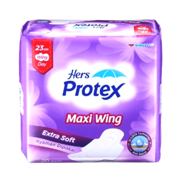 Hers Protex Extra Maxi Extra Soft Day Wing 23cm Pembalut Kewanitaan