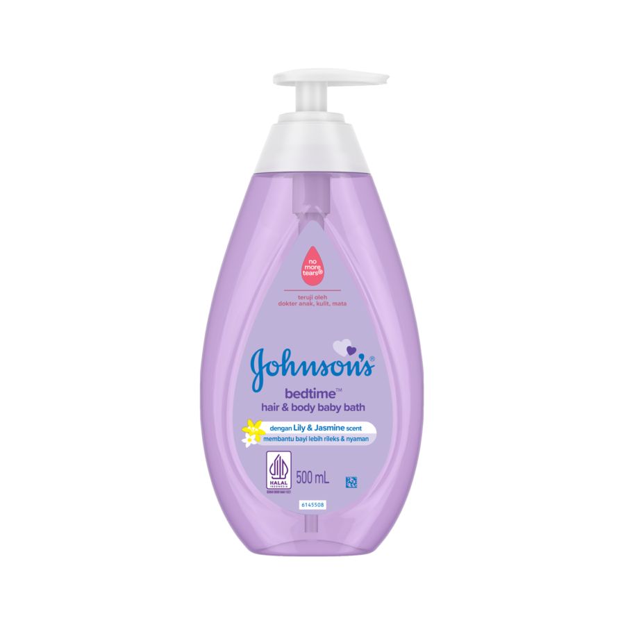 Johnson's Bedtime Hair & Body Baby Bath Sabun Bayi 500ml