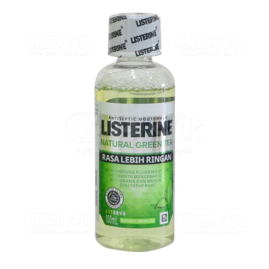 Listerine Natural Green Tea Botol 100ml 100ml