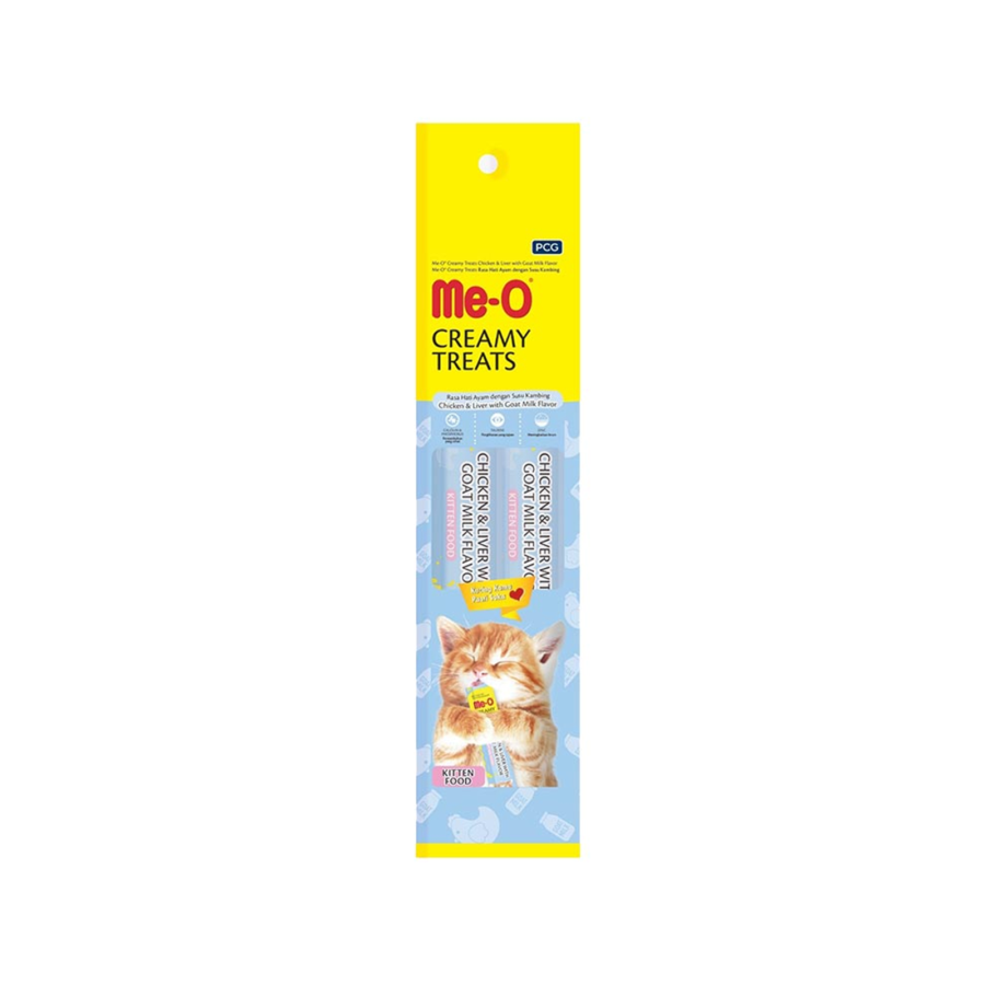 Me-O Creamy Treats Chicken Liver Kitten Snack Kucing 2stick