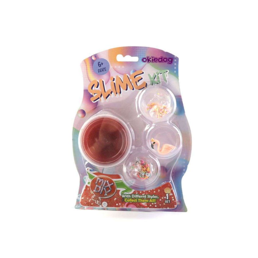 Bundle 2 Okiedog Slime Kit Flamingo Mainan Slime Anak