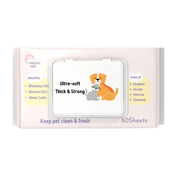 Pet Soft Pet Wipes Dog Cat 60S