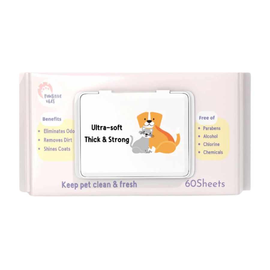 Pet Soft Pet Wipes Dog Cat 60S 1pack