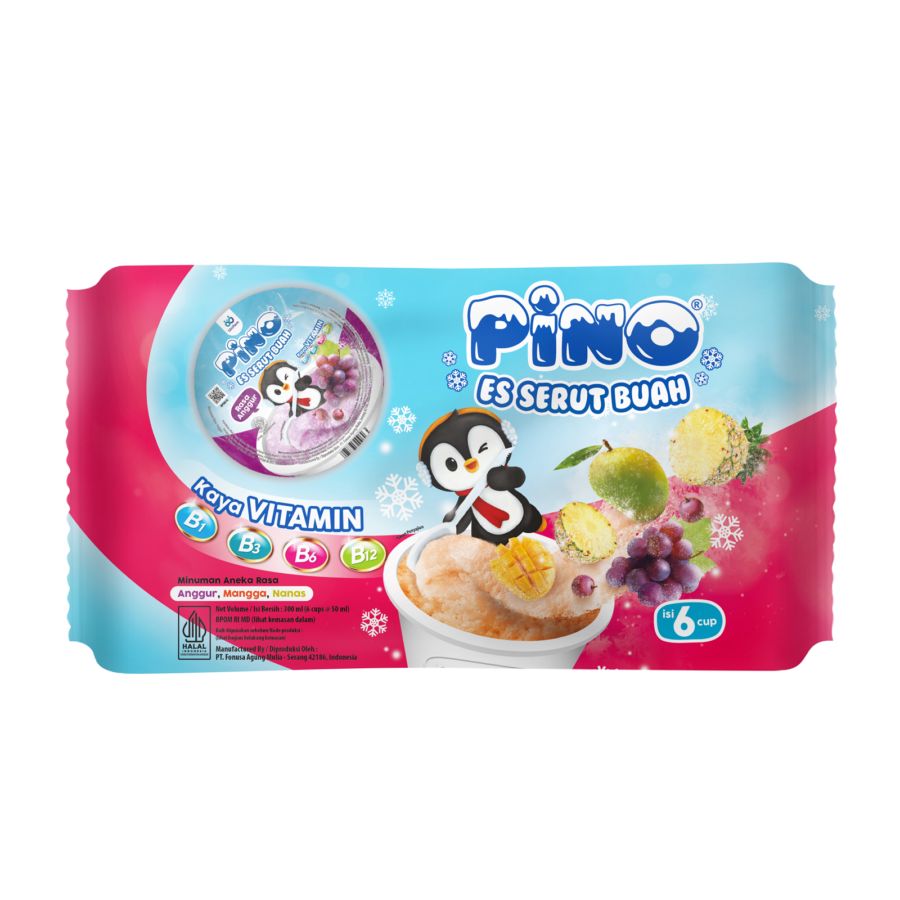Pino Ice Cup Bag PMG (Pinapple, Mango, Grape) 12x6 250gram