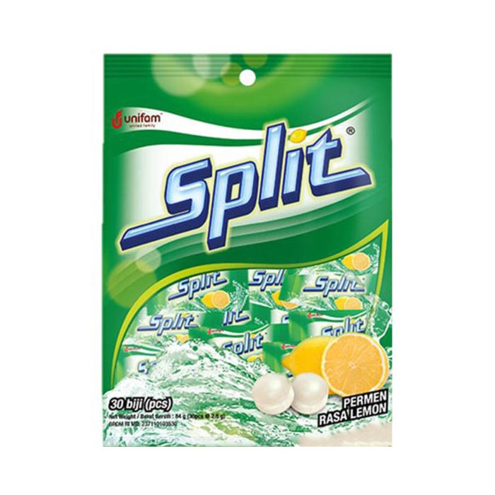 Split Permen Rasa Lemon isi 40pcs 200gram