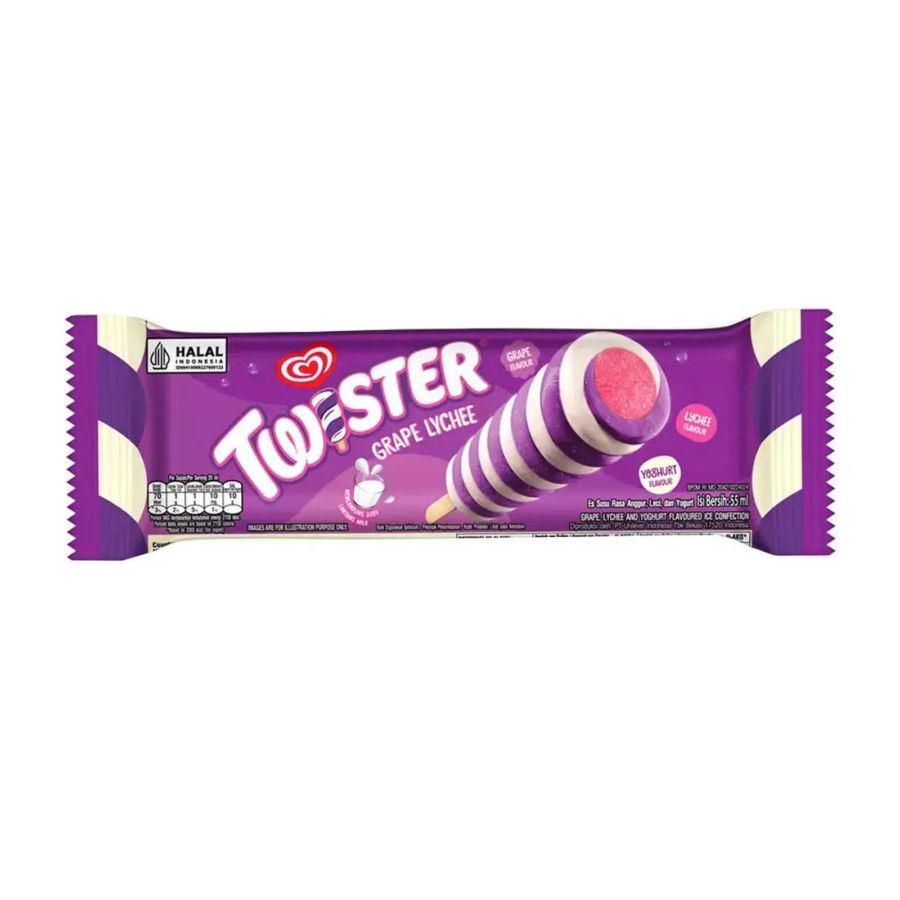 Walls Twister Grape Lychee 55 ml 55ml