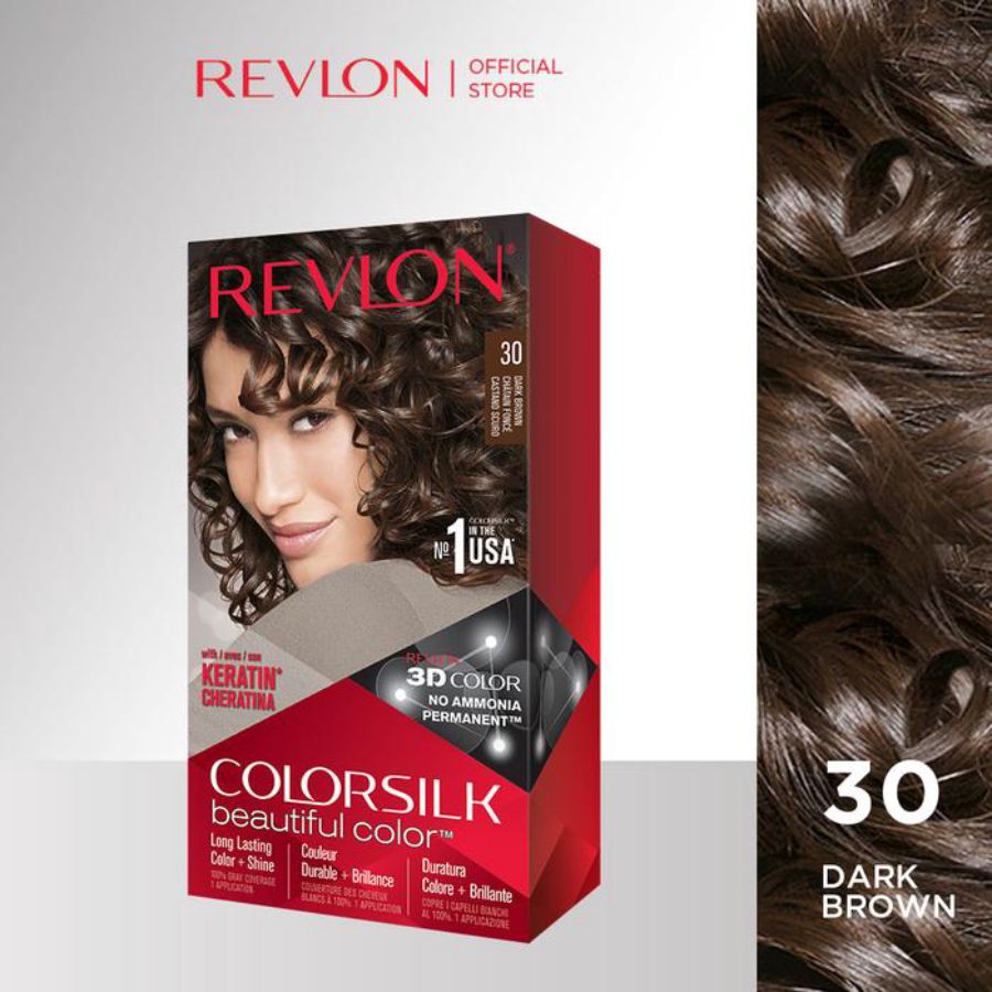 Revlon Colorsilk Dark Brown Hair Color 194gram