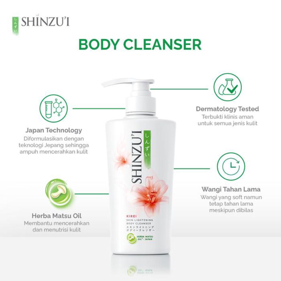 Shinzui Body Cleanser Kirei Botol 480ml
