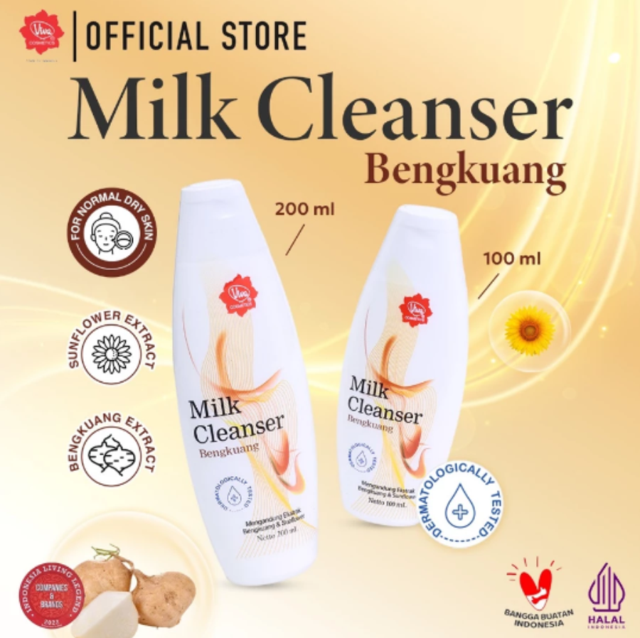 Viva Bengkuang Milk Cleanser Pembersih Wajah 100ml