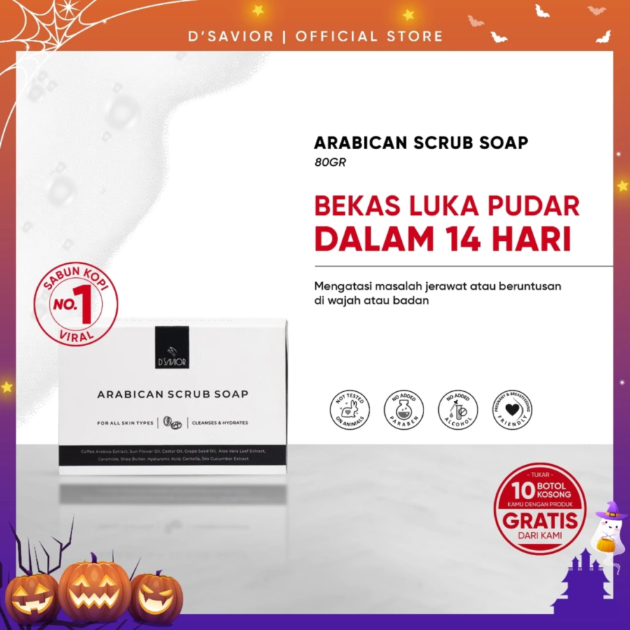 D'Savior Arabican Scrub Barsoap 1pcs