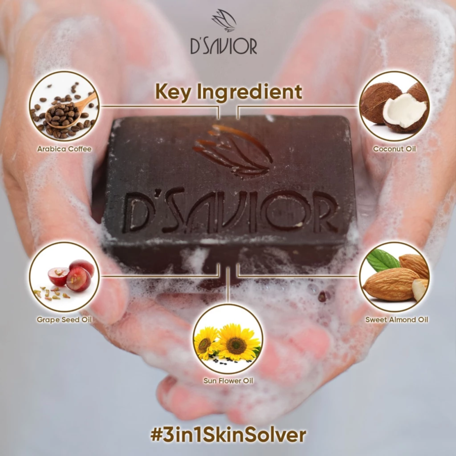 D'Savior Arabican Scrub Barsoap 1pcs