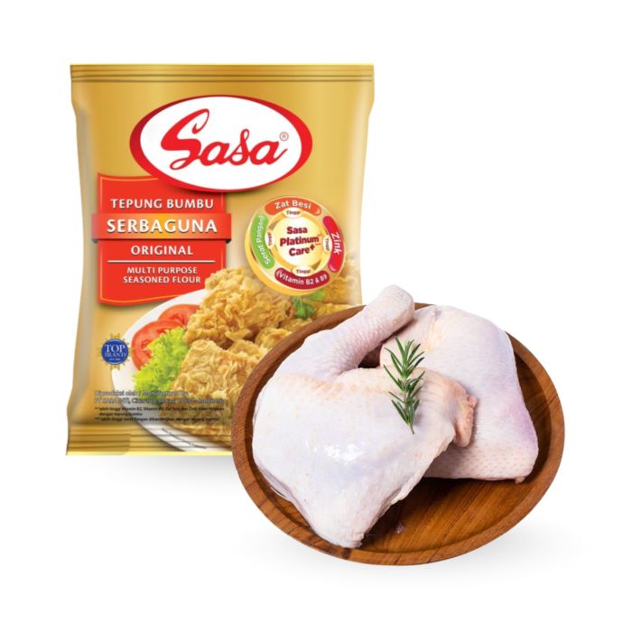 Sasa Tepung Bumbu Serbaguna Original 210 gram & Paha Ayam Parting Organik Probiotik Natural Poultry 1 kg