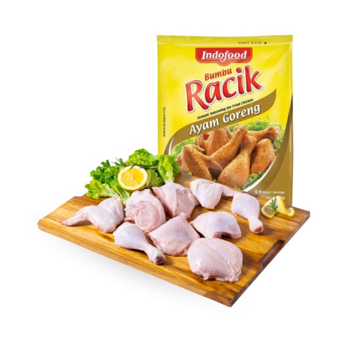 Indofood Bumbu Racik Ayam Goreng 26 gram & Ayam Nanas Belfoods Potong 9 Sreeya 950 gram