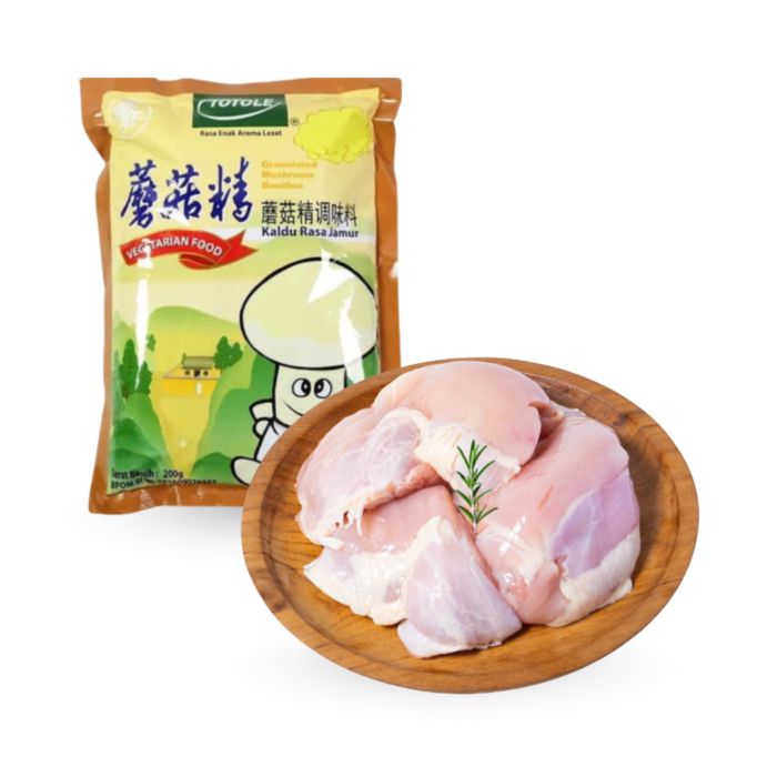 Totole Kaldu Jamur 200 gram & Paha Ayam Boneless (BSL) Astro Farm 450-550gram