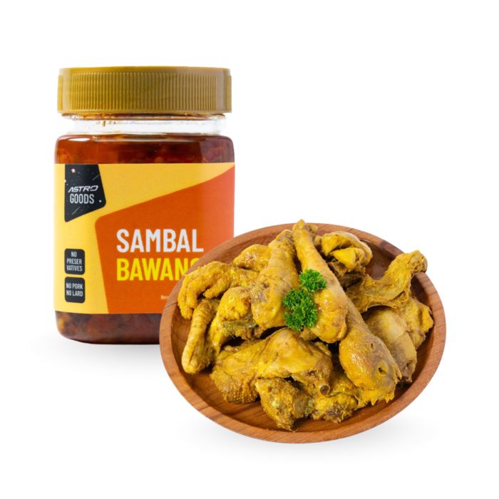 Sambal Bawang Astro Goods 150 gram & Ayam Kampung Bumbu Kuning Oke Chicken 600-700gram