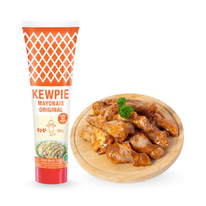 Kewpie Mayonais Original 150 gram & Sayap Ayam Drums Wings HOT Oke Chicken 500 gram