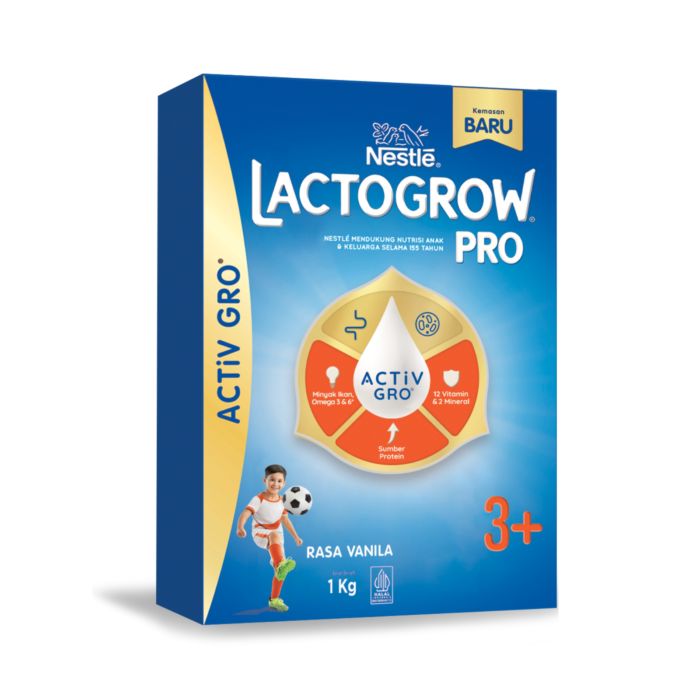 Nestle Lactogrow Pro 3+ Vanila Susu Pertumbuhan 3-5 Tahun