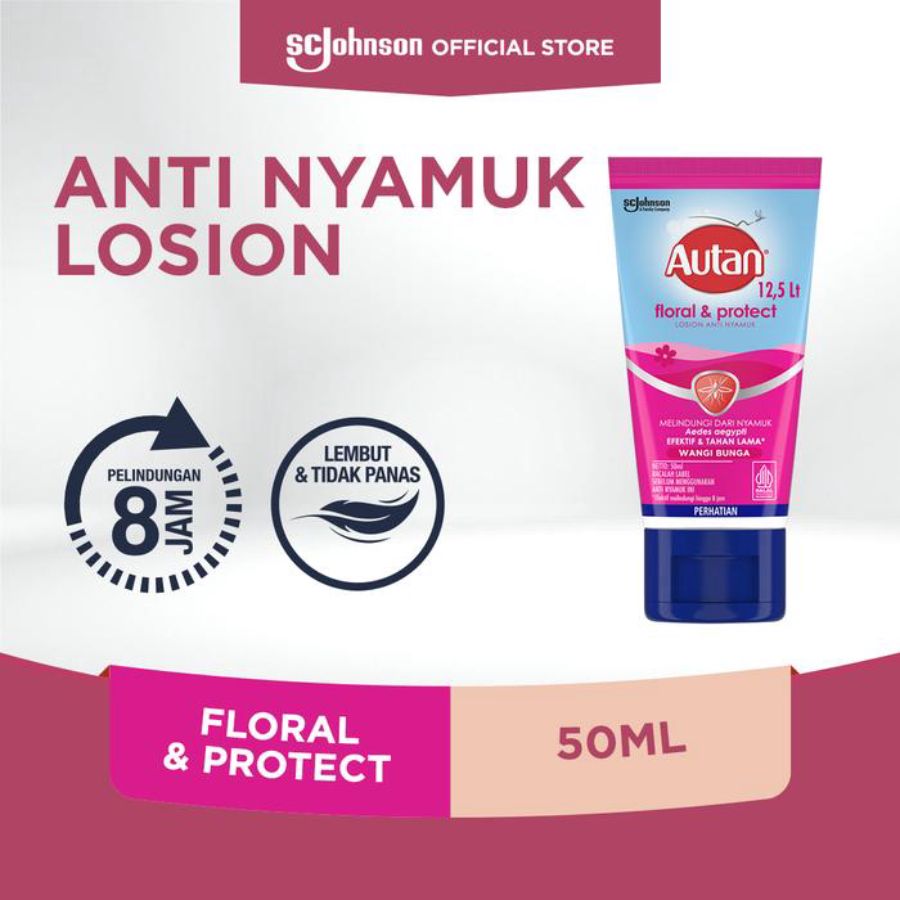 Autan Floral & Protect Lotion Anti Nyamuk 50ml