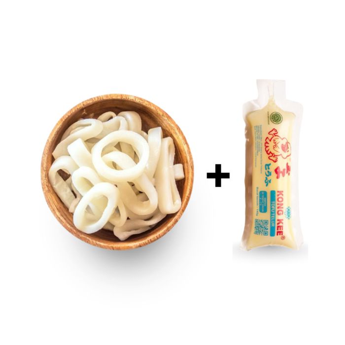 Bundle Cumi Ring - Astro Goods 500 gram & Kongkee Tofu Telur/Tahu Telur 140 gram