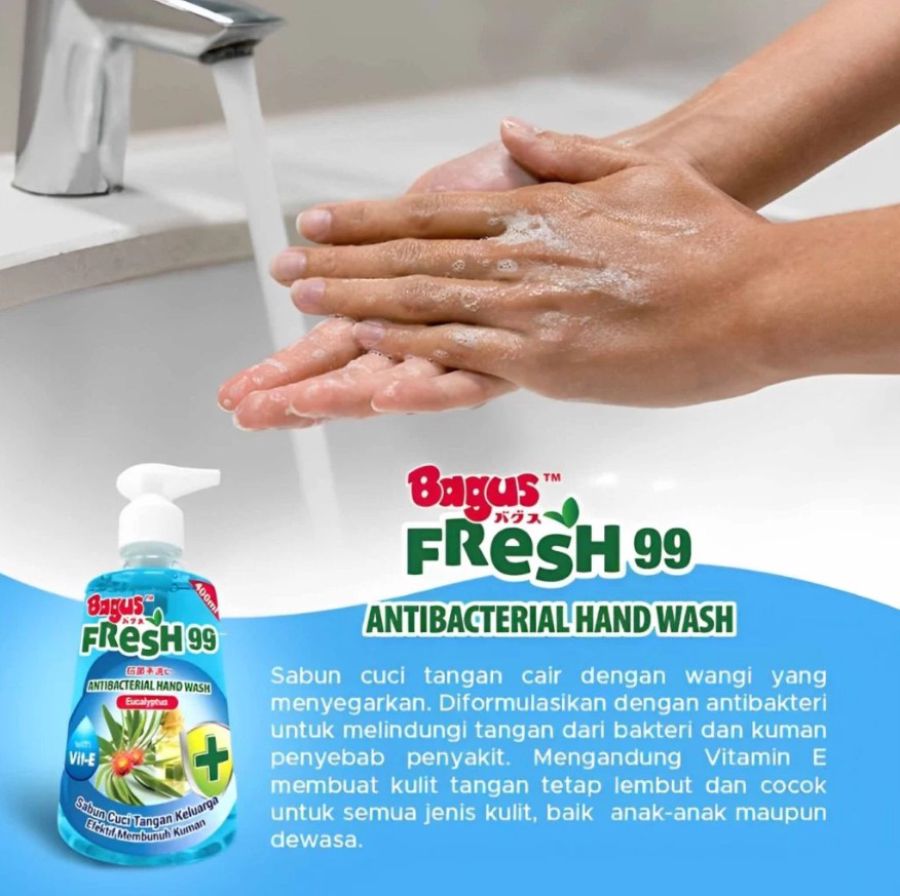 Bagus Fresh 99 Eucalyptus Antibacterial Hand Wash 400ml