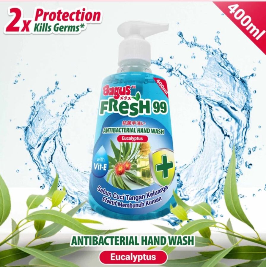 Bagus Fresh 99 Eucalyptus Antibacterial Hand Wash 400ml