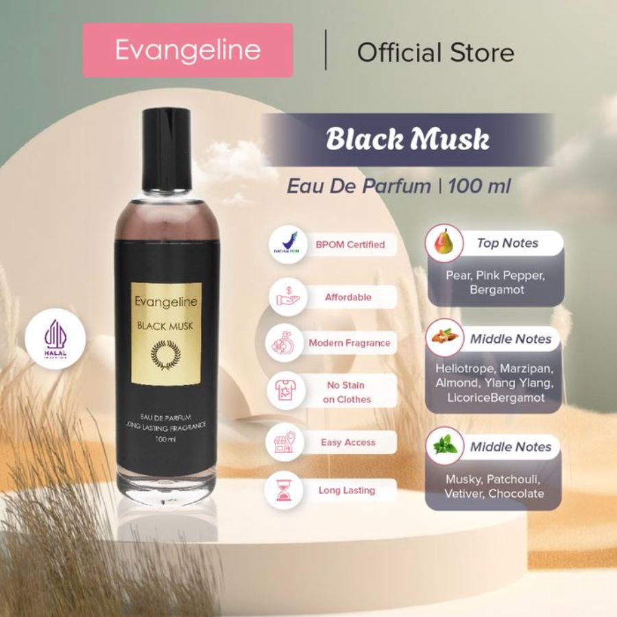 Evangeline Black Musk Eau de Parfum 100ml