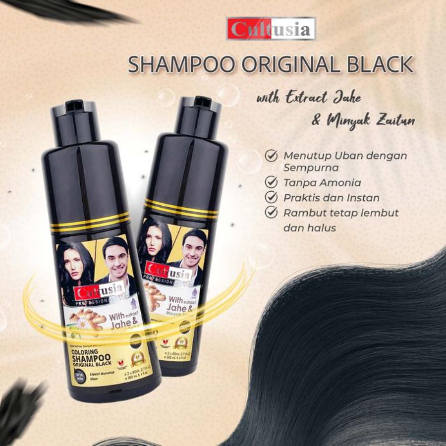 Cultusia Original Black Shampoo 160ml