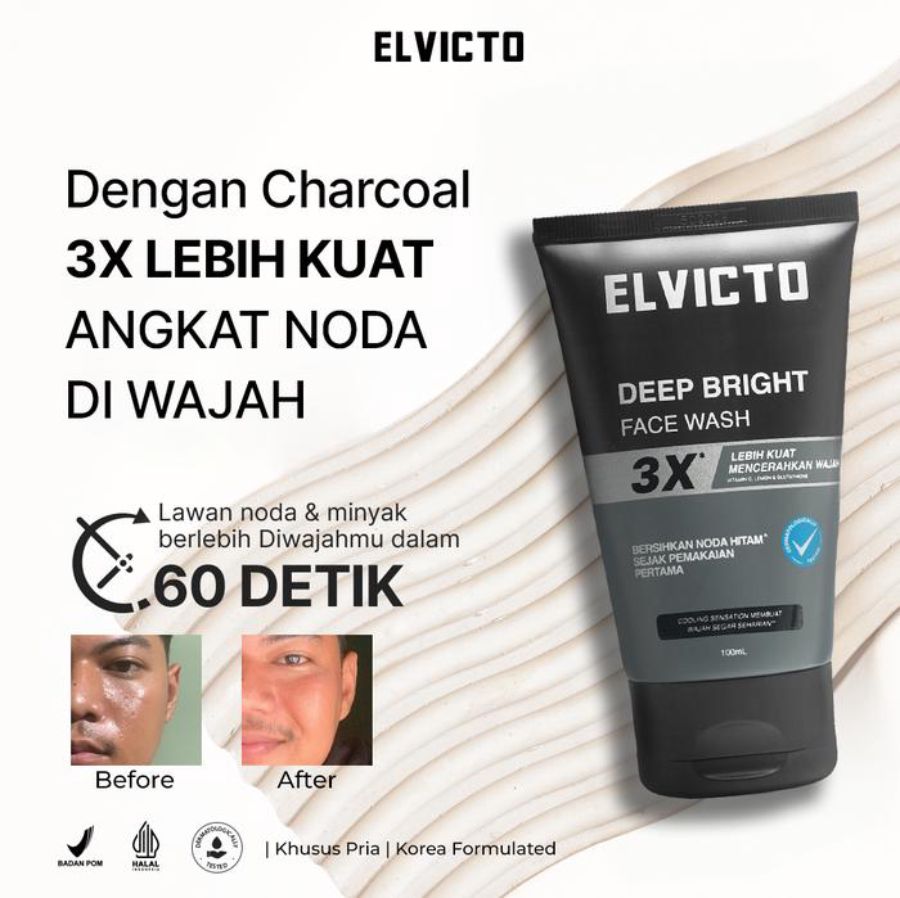 Elvicto Deep Bright Men Face Wash 100ml