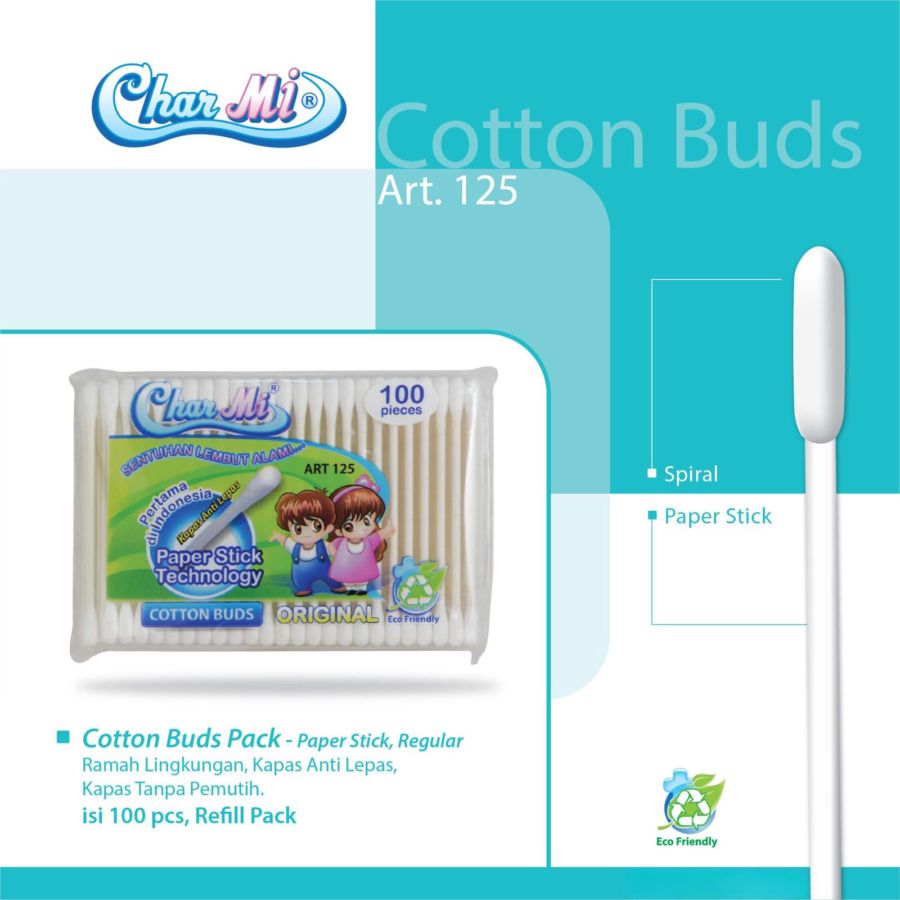Charmi Original Art. 125 Cotton Buds 100stick