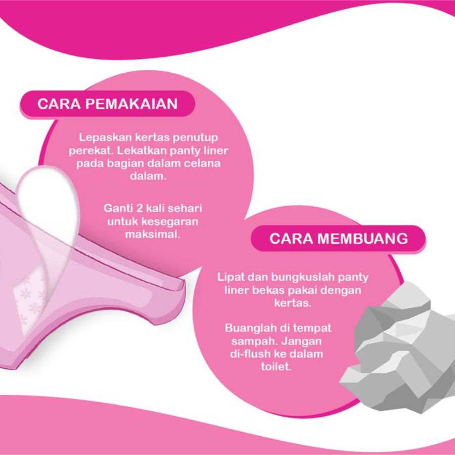 Carefree Super Dry Pantyliner Unscented Pembalut Wanita 20pcs