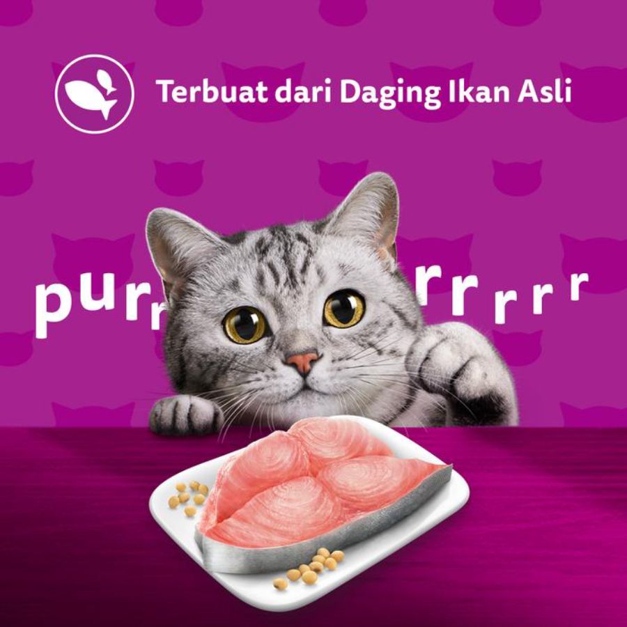 Whiskas Ocean Fish Adult Makanan Kucing Basah Pouch 80gram