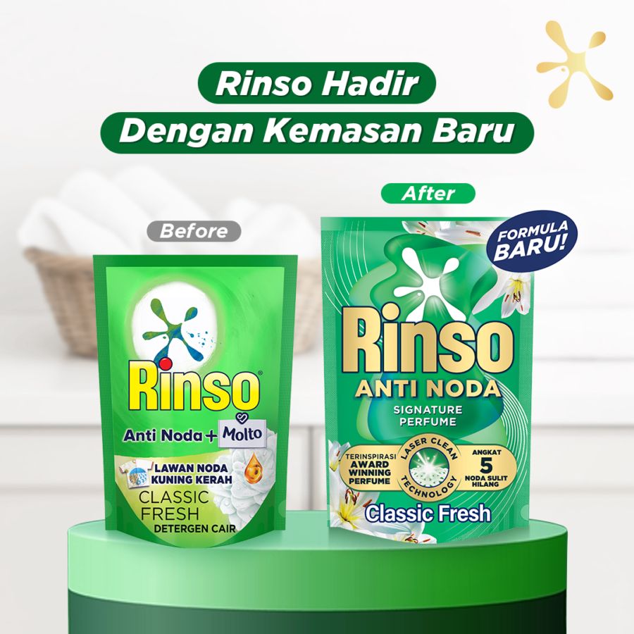 Rinso Anti Noda Classic Fresh Deterjen Cair 700gram