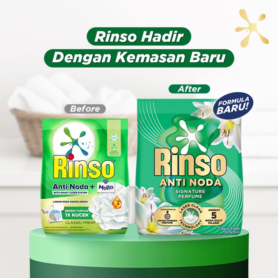 Rinso Anti Noda Classic Fresh Deterjen Bubuk 700gram