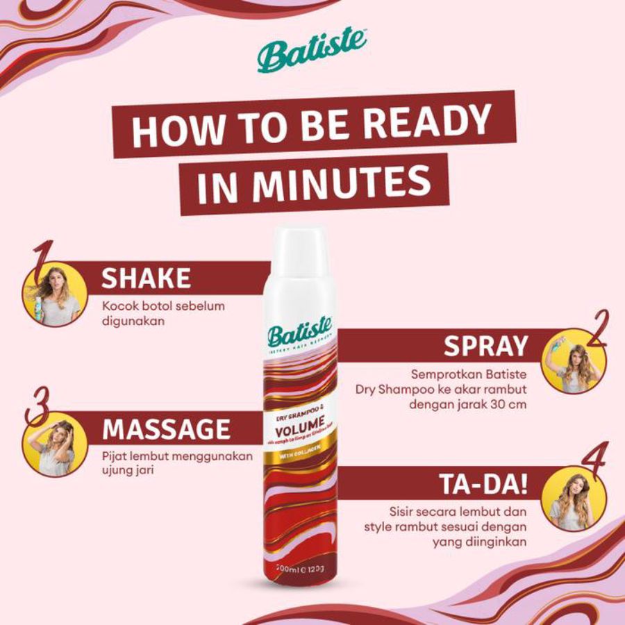 Batiste Volume with Collagen Dry Shampoo 200ml