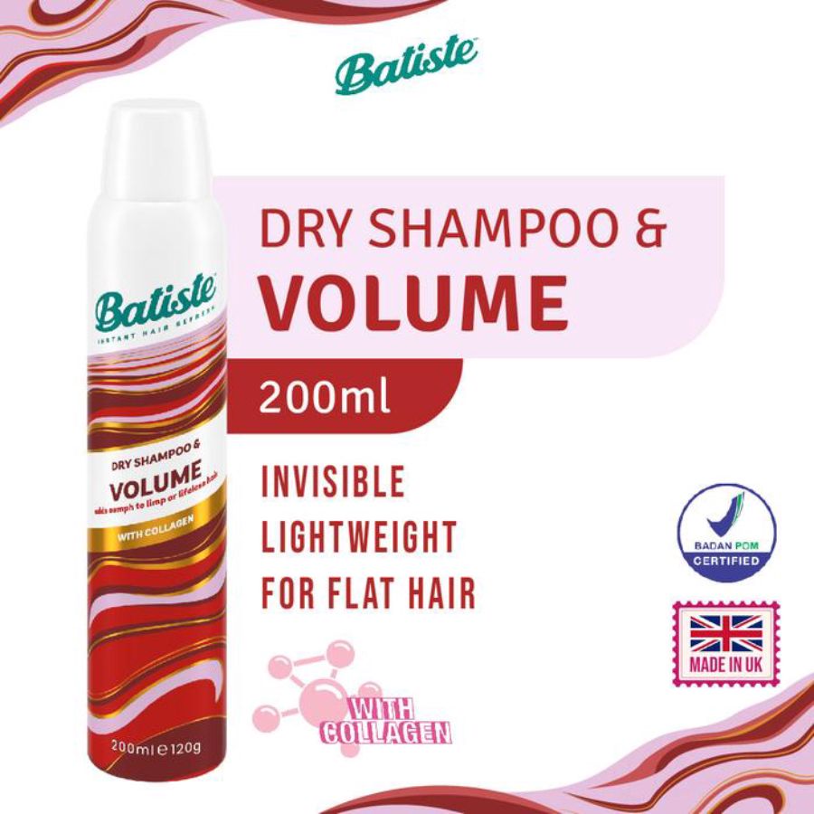 Batiste Volume with Collagen Dry Shampoo 200ml