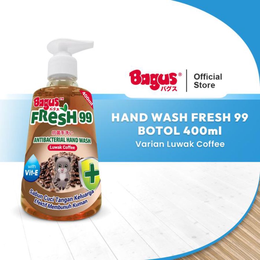 Bagus Fresh 99 Luwak Coffee Antibacterial Hand Wash 400ml