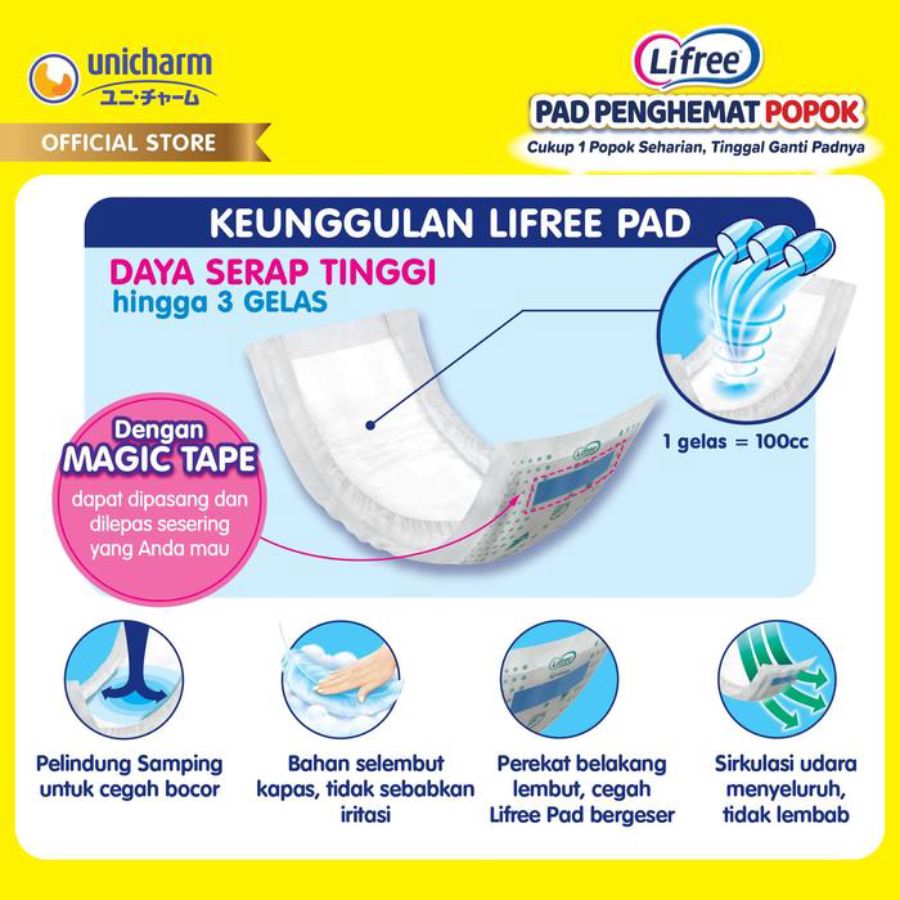 Lifree Refill Pad Penghemat Popok 15pads