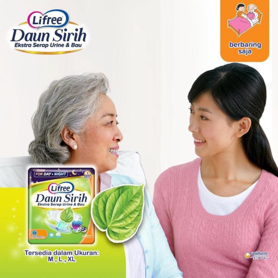 Lifree Popok Perekat Daun Sirih XL 12 1pack