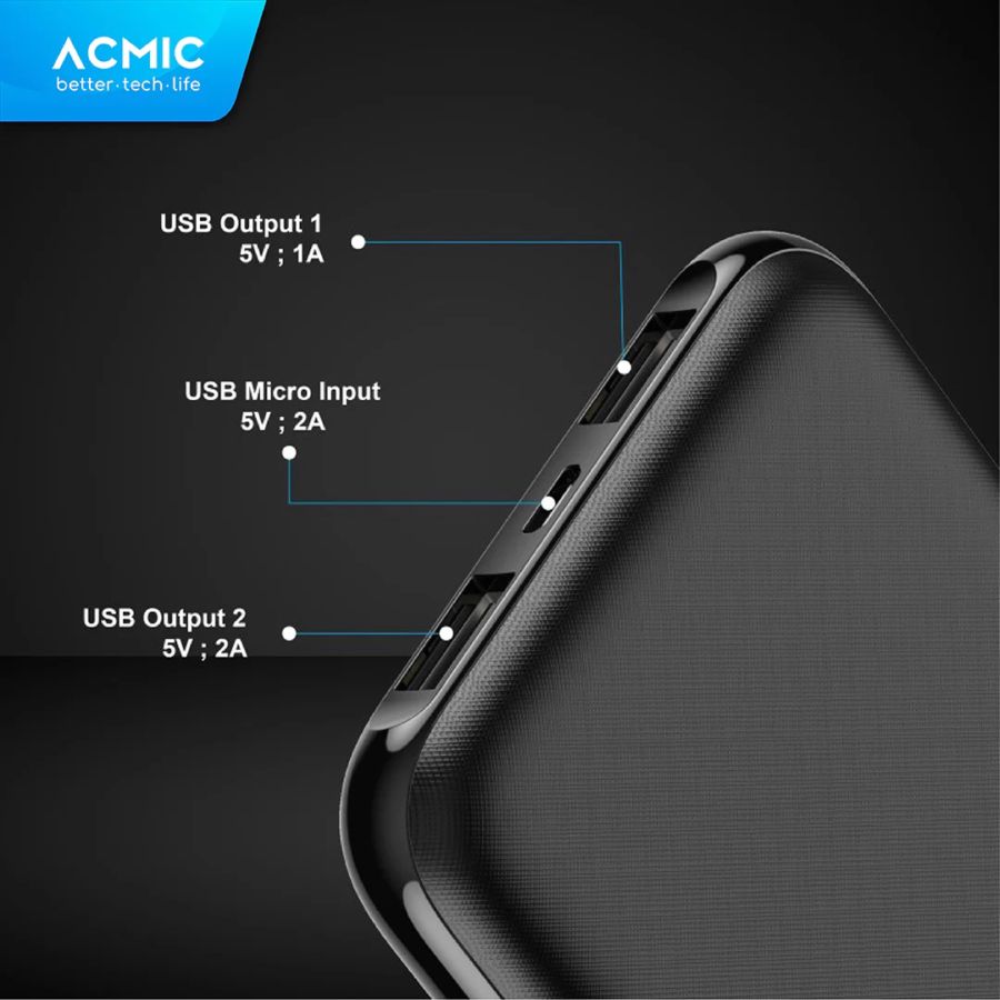 Acmic Power Bank Powerslim 10.000 mAh 1pcs