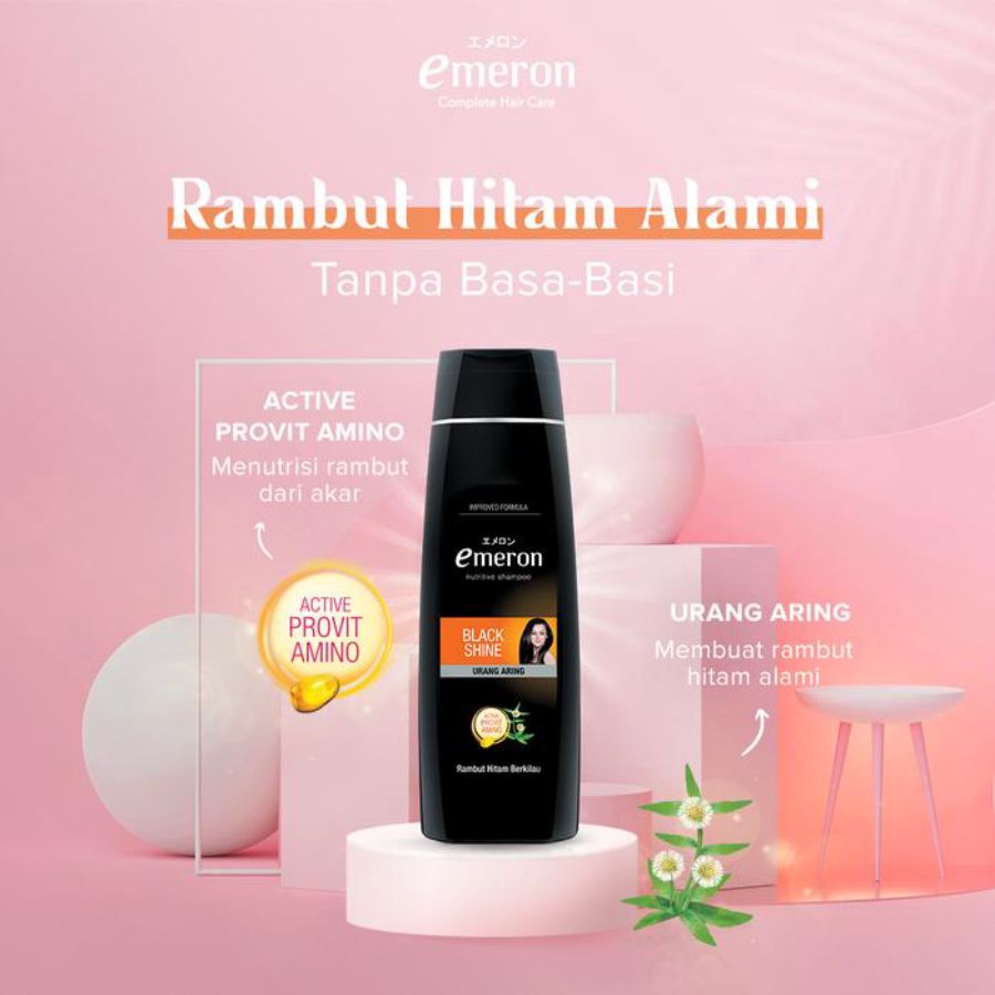 Emeron Black & Shine Nutritive Shampoo 340ml