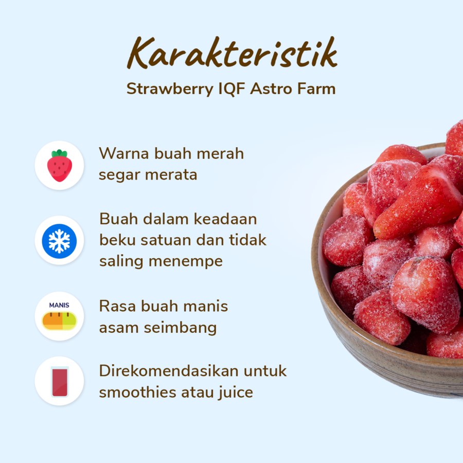 Strawberry Frozen IQF 500gram