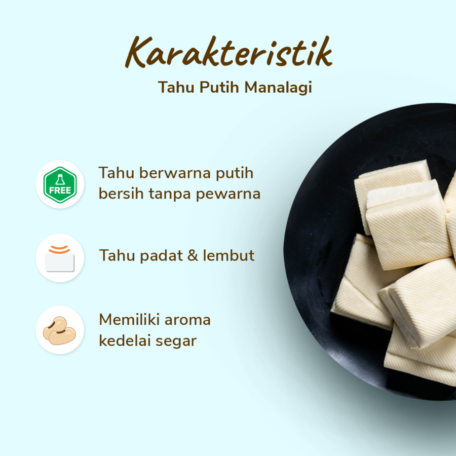 Manalagi Tahu Putih Mika 8pcs