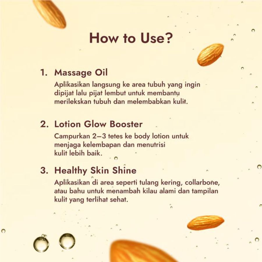 Buttered Smoothing & Beautifying Almond Dry Body Oil 50ml