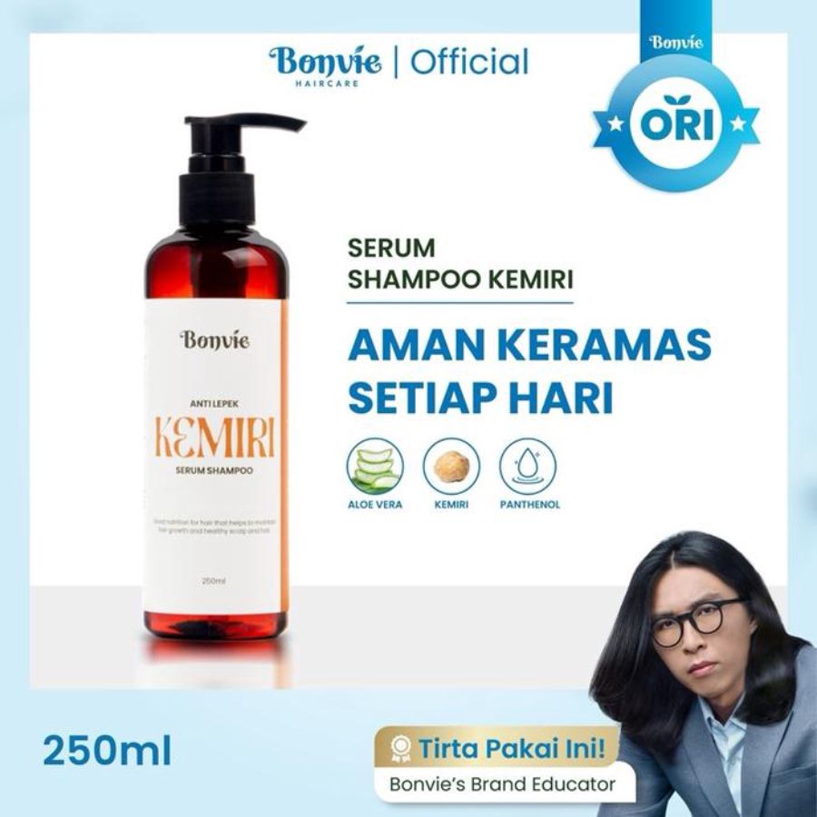 Bonvie Anti Lepek Kemiri Serum Shampoo 250ml