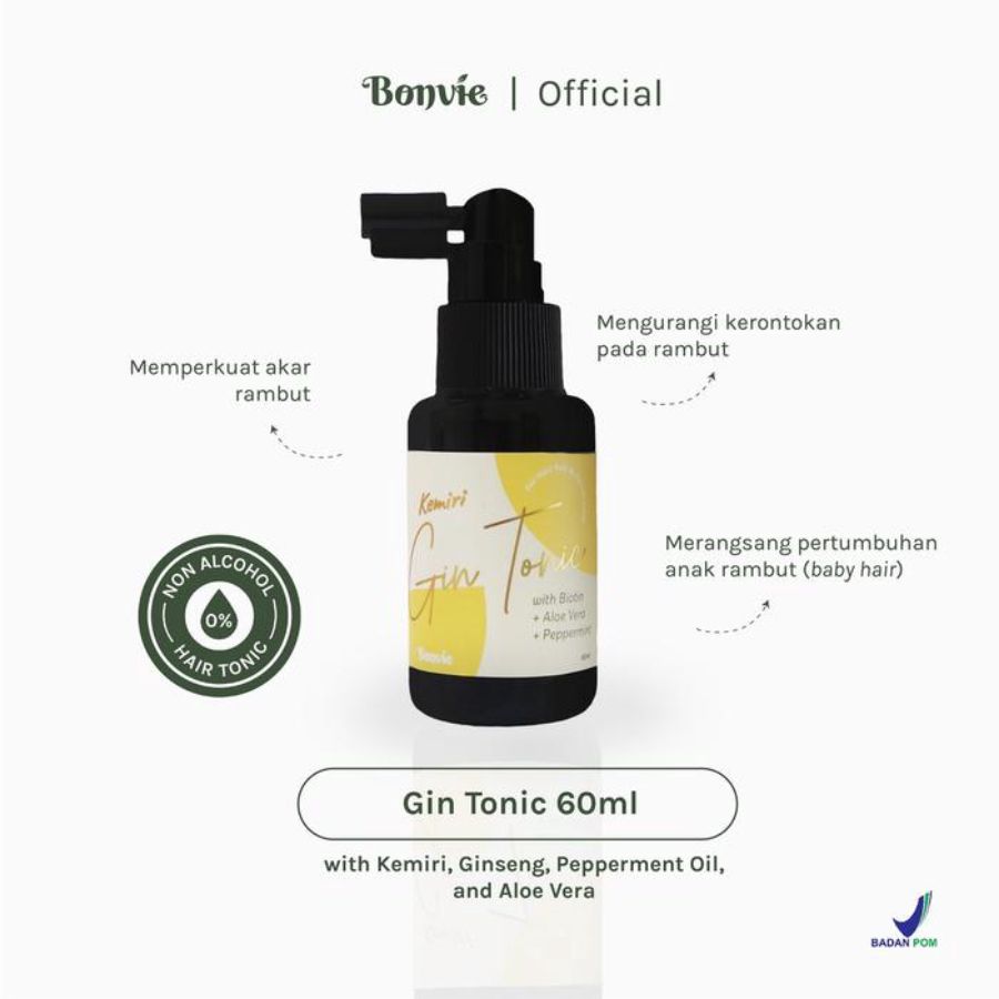 Bonvie Anti Hairfall Kemiri Gin Tonic 60ml
