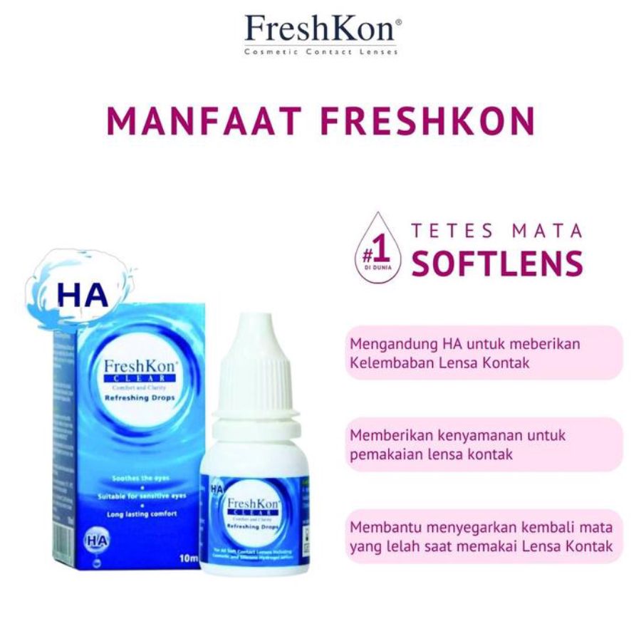 FreshKon Clear Refreshing Drops Cairan Softlens 10ml
